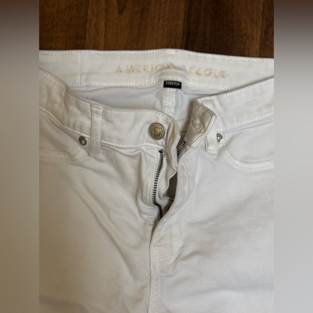 American Eagle Outfitters White Stretch Pants - Picture 4 of 6